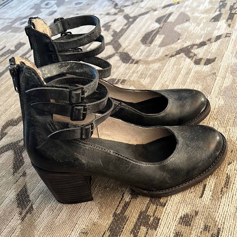 Freebird by Steven black leather shoes, excellent condition.